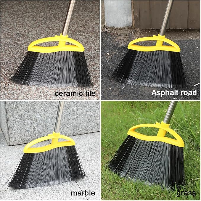 3-Pack Indoor Outdoor Broom Set - Image 5