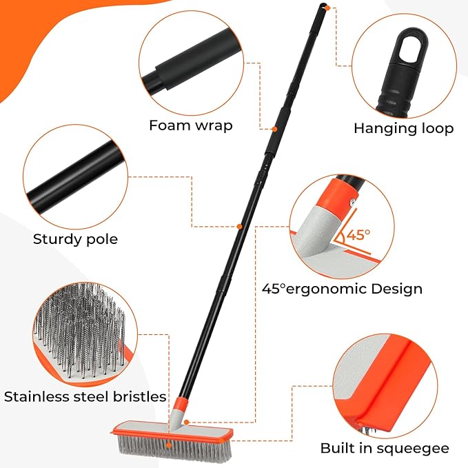 MAVRIZ Stainless Steel Concrete Brush - Image 3