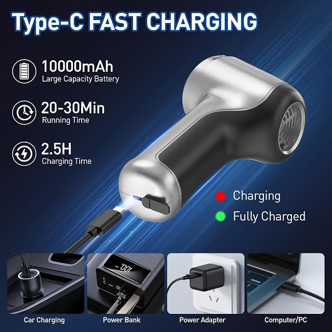 AHNR Handheld Car Vacuum Cleaner Cordless - Image 7