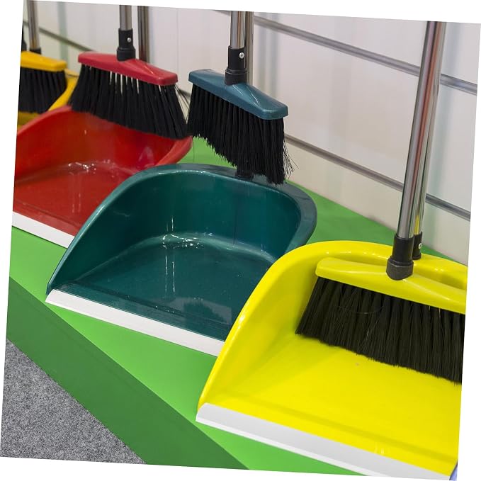 FRCOLOR 4pcs Rubber Dustpan Lip Replacement and Edge Strip Grey Broom Accessory - Image 4
