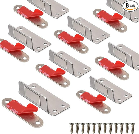 Cabinet Magnets Mousike Adhesive Strong Magnetic Door Catch Stainless Steel by Mousike