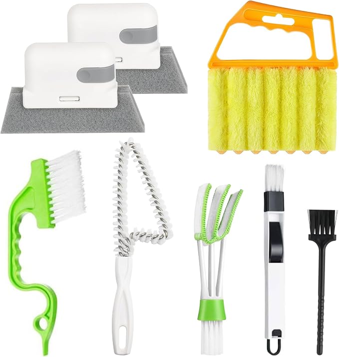 8 Pcs Hand-held Groove Gap Cleaning Tools by Machomby