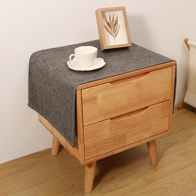 Small Bedside Tablecloth Table Dustcover End Tabletop Home Decoration Fabric by Tablecloth