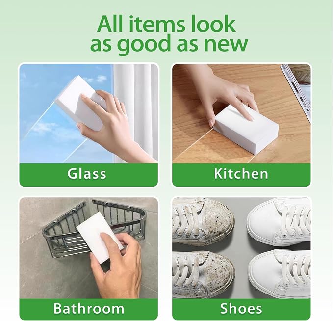 Magic Sponge Erasers, Water-Activated Cleaning Sponge, Shoes & Car Interior – - Image 7