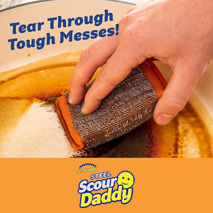 Scrub Daddy Steel Scouring Pad Scrub Sponges - Image 2