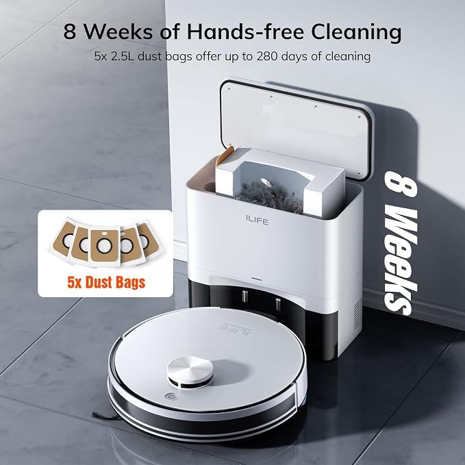 ILIFE A30 Pro Robot Vacuum and Mop, Self Emptying Station - Image 3