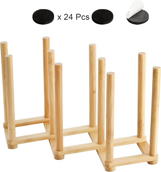 Yesland 2 Pack Wooden Bottle Drying Rack - Image 2