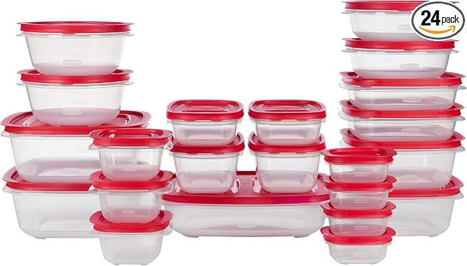 Rubbermaid EasyStore Containers, 44-Piece Set, Food Storage Containers by Rubbermaid