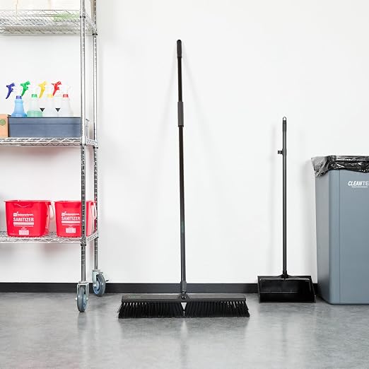 Restaurantware-Clean Tek Professional 23.62 Inch Push Broom, 1 Heavy-Duty Broom - Image 6