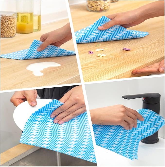 SUZZYVINE Handi Wipes Reusable Cloths Disposable Cleaning Cloth Reusable Paper - Image 5