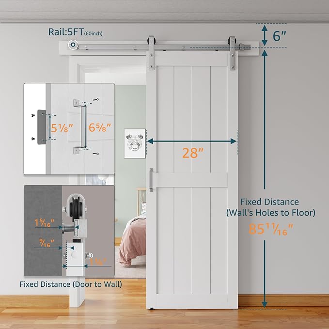 28''x84'' Sliding Barn Door - Image 2