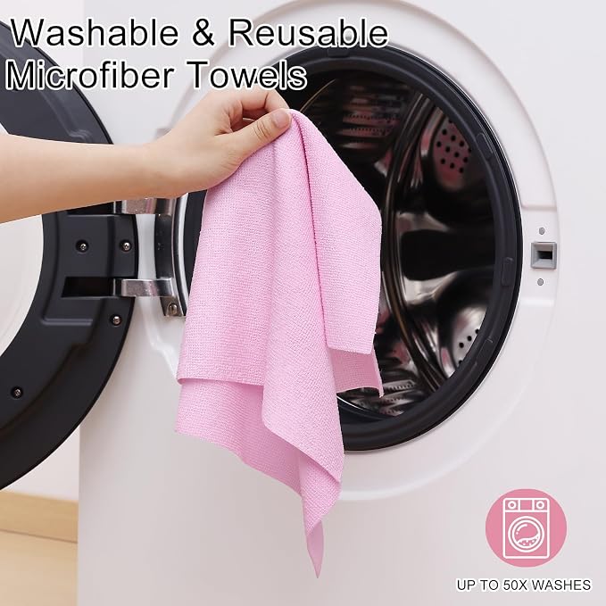 Homaxy Tear Away Dish Cloths Rolls, 75 Sheets-11.8" X 11.8", Reusable Washable - Image 6