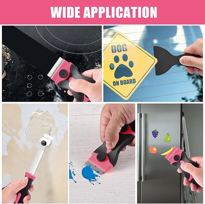4 Pack Razor Blade Scraper, Premium Cleaning Scraper Tool - Image 6