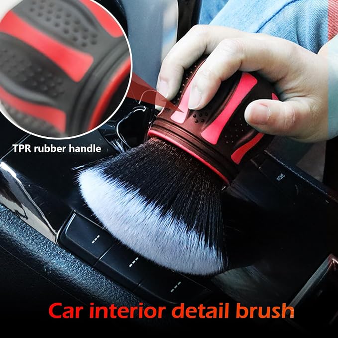 Car Detailing Brush, Ultra Soft Tire Shine Brush - Image 6
