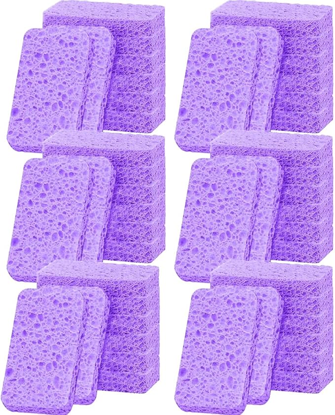 36 - Pack Non-Scratch Scrub Sponges - Sponges by Mainlyrunmakeupsuppliers