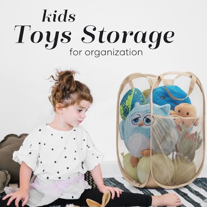 Handy Laundry Collapsible Mesh Pop Up Hamper - Image 6