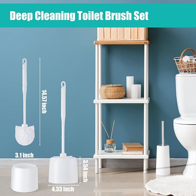 Roshtia 24 Sets Toilet Brush and Holder Set - Image 3