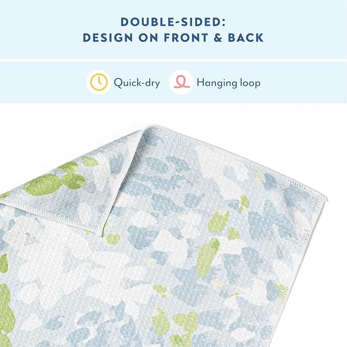 ELYN Microfiber Kitchen Dish Cloth Set, Quick-Dry & Absorbent Waffle Weave - Image 4