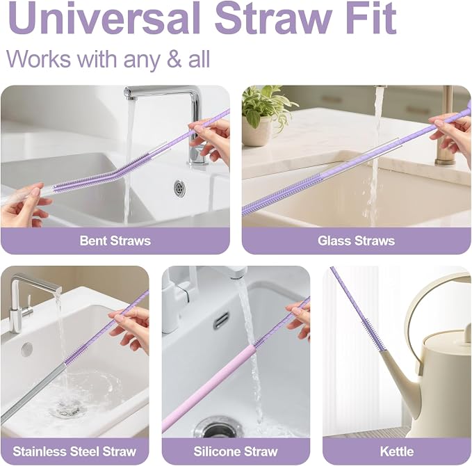 YOTIME Silicone Straw Cleaner Brush - Image 5