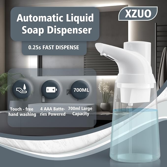 Automatic Soap Dispenser Touchless, 23.7 oz/ 700 ml, Low Battery Liquid Soap - Image 2