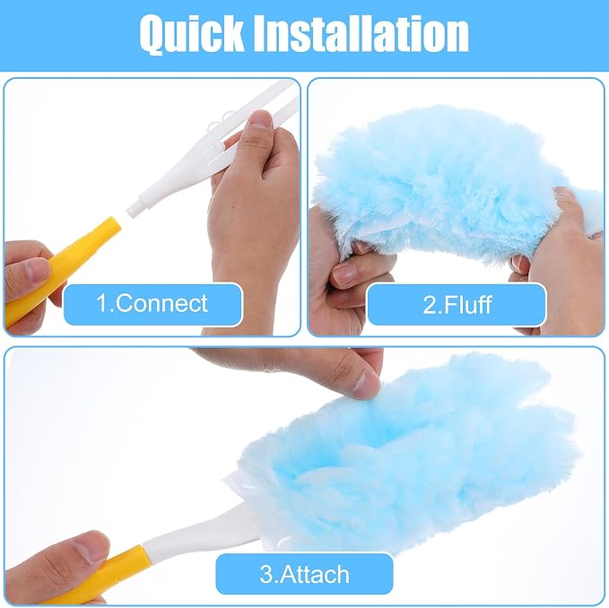 40 Count Duster Refills for Most Duster Handle, 360° Heavy Duty Duster Refills - Image 4