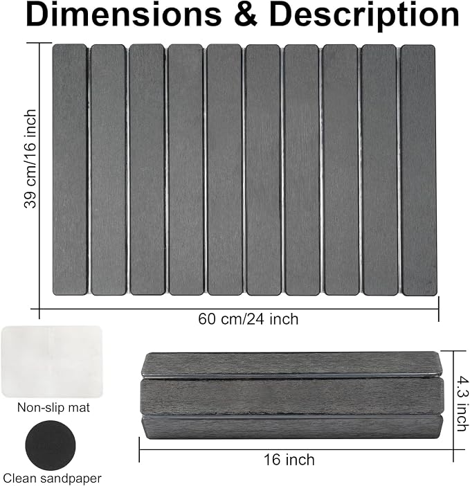 Stone Drying Mat for Kitchen Counter, Stone Bath Mat, Quick Drying Fast - Image 2