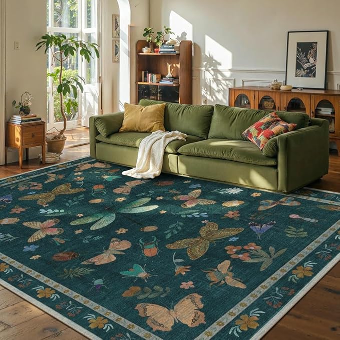 8x10 Washable Area Rugs for Living Room&Bedroom by Rugxara