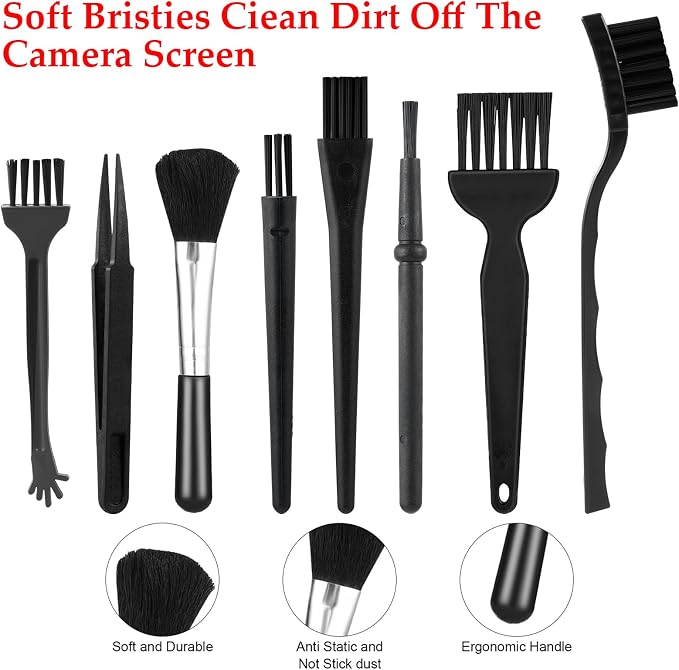 8 Pcs Mini Keyboard Cleaning Brushes Kit, Anti Static Electronic Dust Cleaning - Image 7