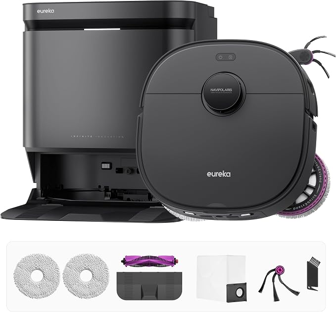 Eureka J15 Max Ultra Self-Emptying Robot Vacuum Combo All-in-one, 000 Pa - Image 8