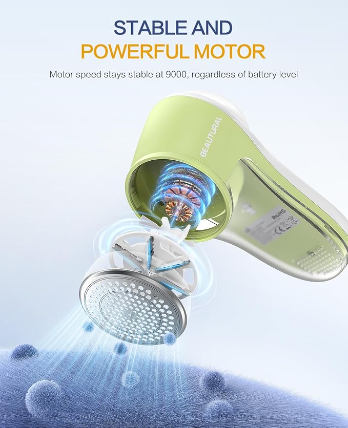 BEAUTURAL Fabric Shaver, Rechargeable Lint Remover - Image 2