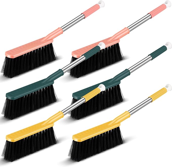 6 Pcs 17'' Hand Broom Brush Dust Brushes Soft Bristle Cleaning Brushes Handheld by Teenyyou