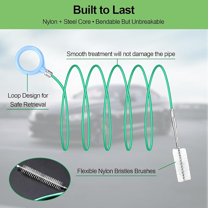 Auto Sunroof Drain Cleaning Tool Long Flexible Drain Brush - Image 4