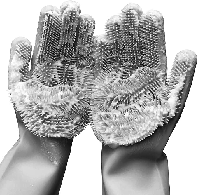 Reusable Cleaning Silicone Gloves by Forliver