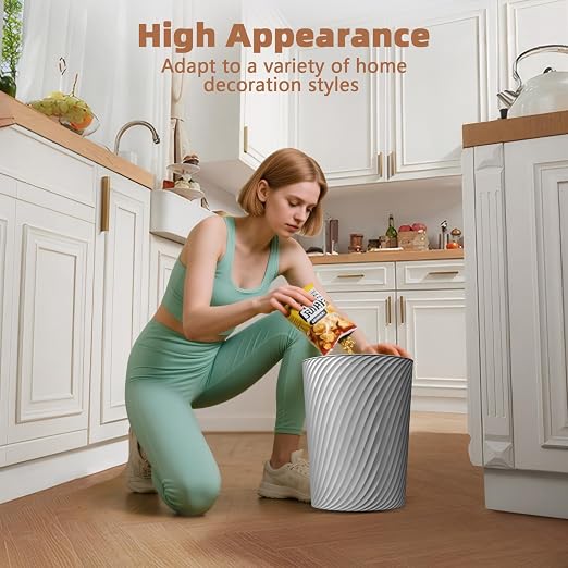 Small Trash Can 3 Pack 1.8 Gallons, Bathroom Trash Can & Garbage Can - Image 7