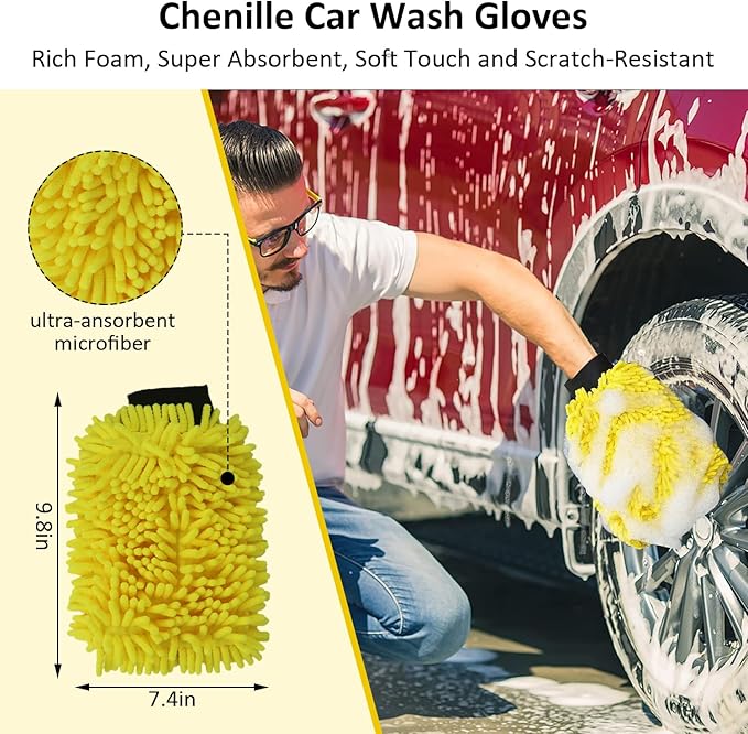 10Pcs Car Wash Detailing Kit Cleaning Kits, - Image 2
