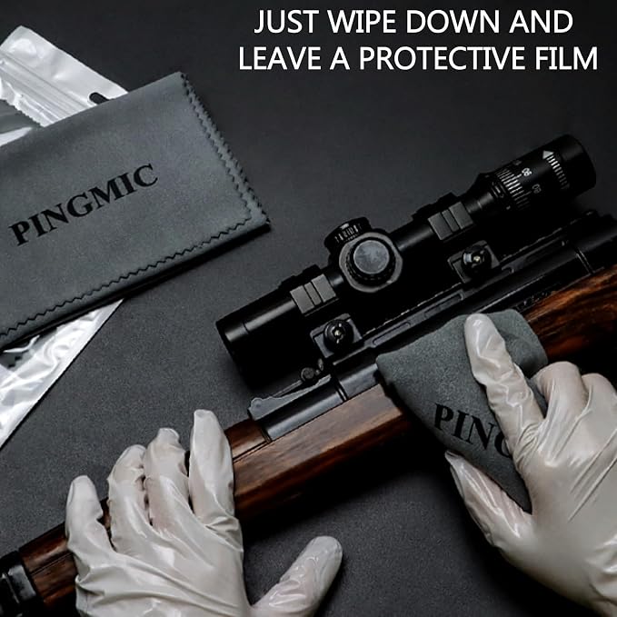 PINGMIC 2/5 Pack Silicon Gun Cleaning Cloth, Lint-Free Microfiber Gun Cloth - Image 4