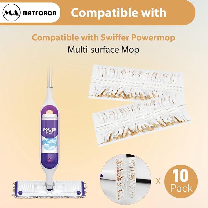 10 Pack Disposable Power Mop Pads Refilles - Image 2