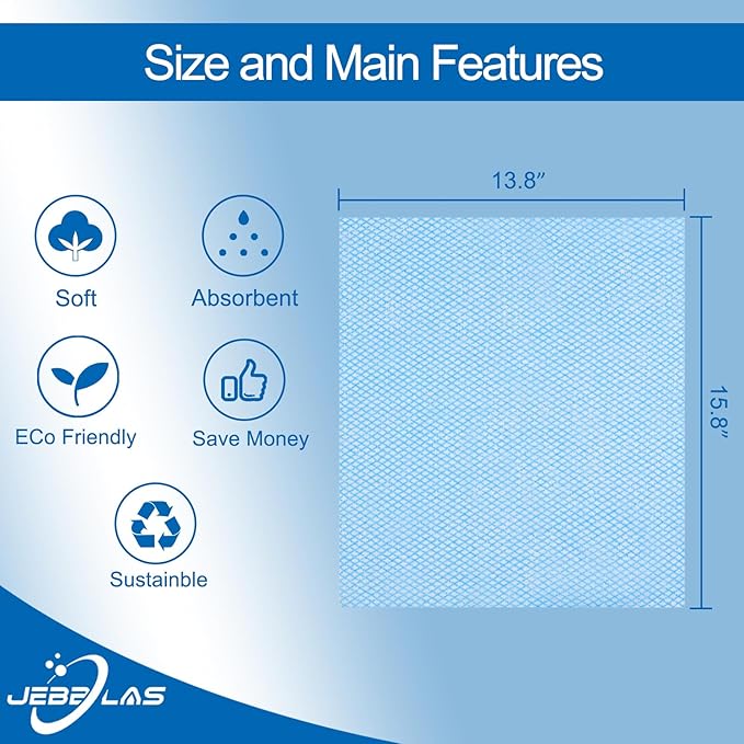 JEBBLAS Disposable Dish Towels and Cloths, Reusable Wipes - Image 4