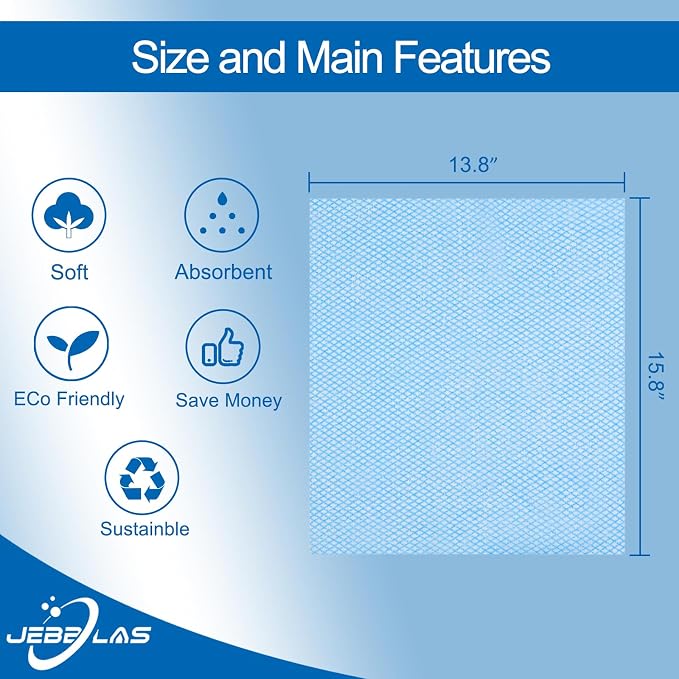 JEBBLAS Disposable Cleaning Towels and Dish Cloths, Reusable Towels, Handy - Image 3