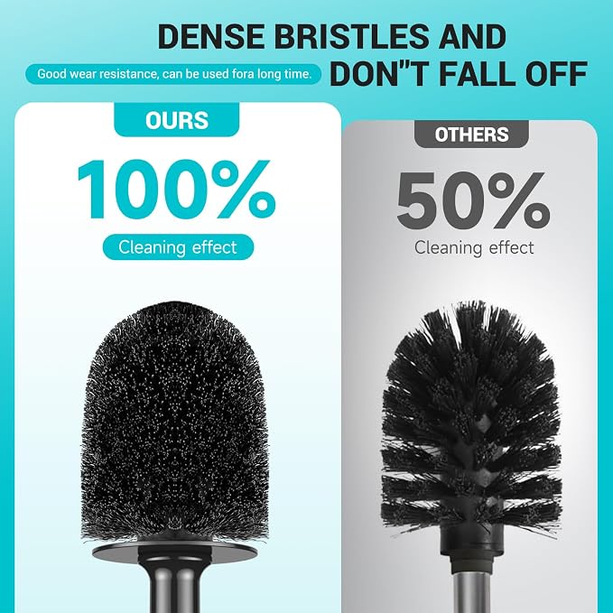 Toilet Brush and Holder, 2 Pack Toilet Bowl Brush - Image 2