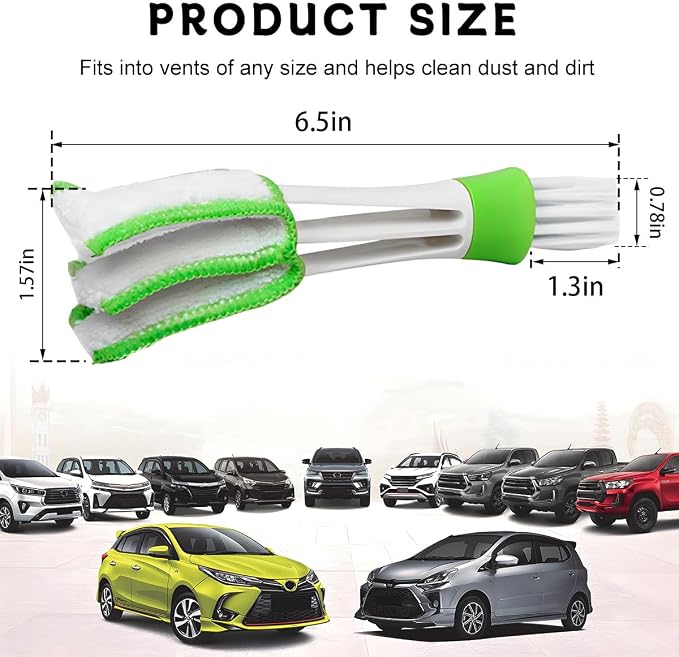2 PCS Mini Duster for Car Air Vent, Double Ended Automotive Air Vent Microfiber - Image 2