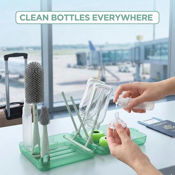 Bottle Brush Set Cleaner Silicone Brushes - Image 6