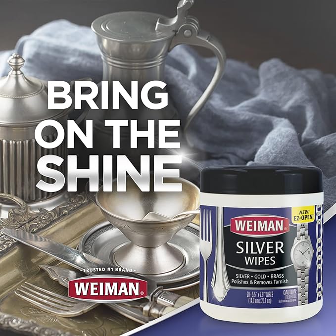 Weiman Jewelry Polish Cleaner and Tarnish Remover Wipes - Image 8