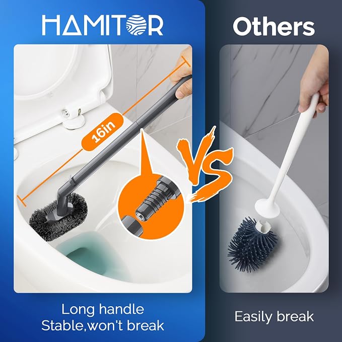 HAMITOR Toilet Plunger and Brush Set - Image 4