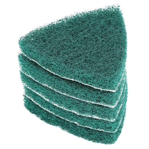 5 Pcs Triangle Scouring Pad, Scouring Stick, Self Adhesive Plate Grinding by Unknown