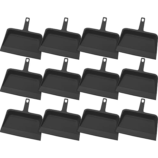 Genuine Joe GJO02406 Heavy-Duty Black Plastic Dust Pan by GenuineJoe