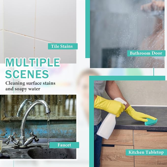 Baderke 4 Pcs Tub Tile Scrubber Cleaning Brush Pads Compatible - Image 7