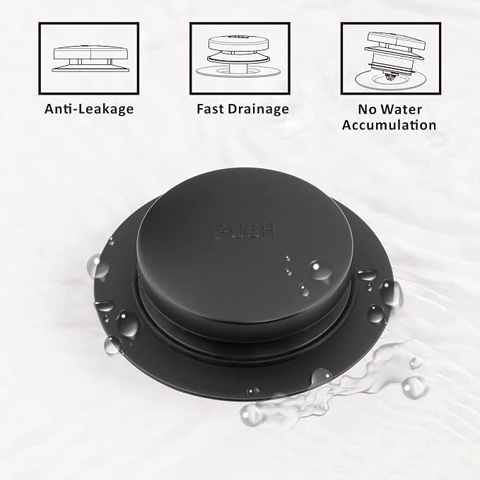 Artiwell Universal Tip Toe Bath Drain Stopper and Cover, Bathtub Drain Stopper - Image 4