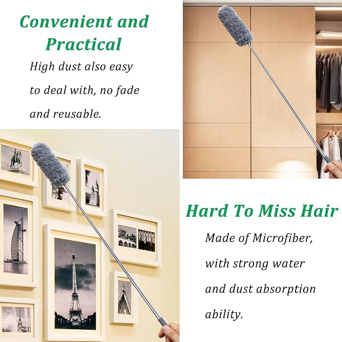 2 Pack Small Microfiber Feather Duster - Image 6