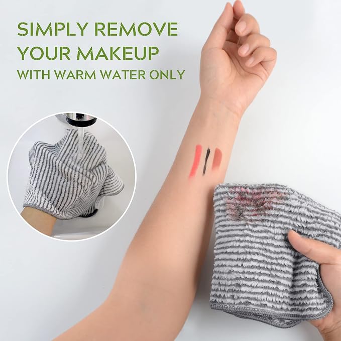 SINLAND Microfiber Face Cloths Highly Absorbent Washcloths Soft Feel Fingertip - Image 5